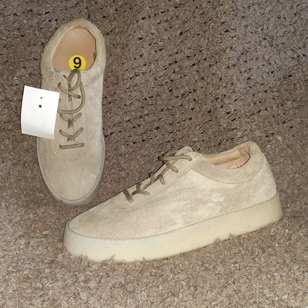 Yeezy-Season 6-Taupe Thick Shaggy Suede Sneaker